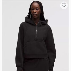 Lululemon Black Half-Zip Scuba Hoodie